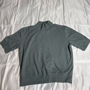 Women's Synergy Green Short Sleeve Mock Neck Sweatshirt M